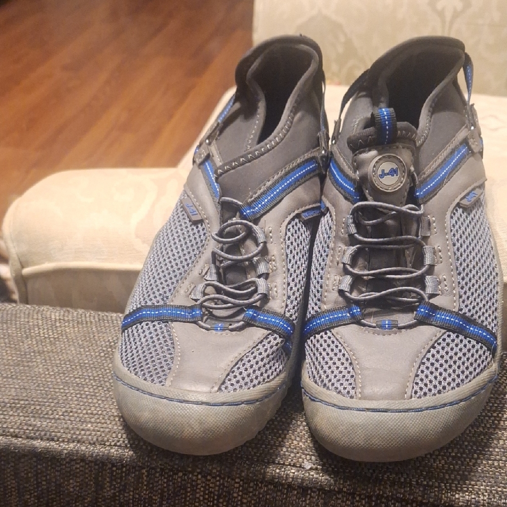 J-41 Charcoal and Cobalt Sneakers